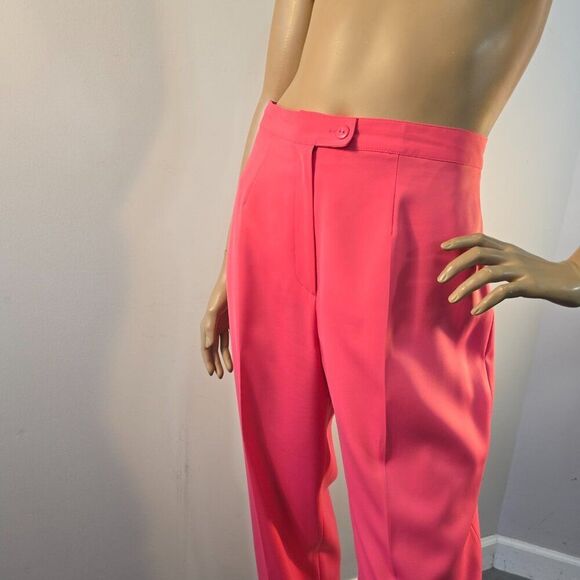 Mary McFadden Collection Dress Pants Womens Sz 8 Pink Vtg 90s Y2K High Waisted - Picture 7 of 12